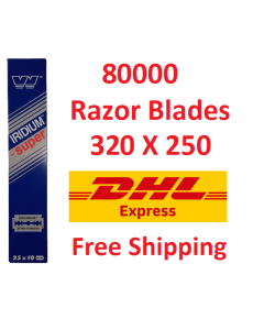 80000 Wizamet Super Iridium Double Edge Razor blades